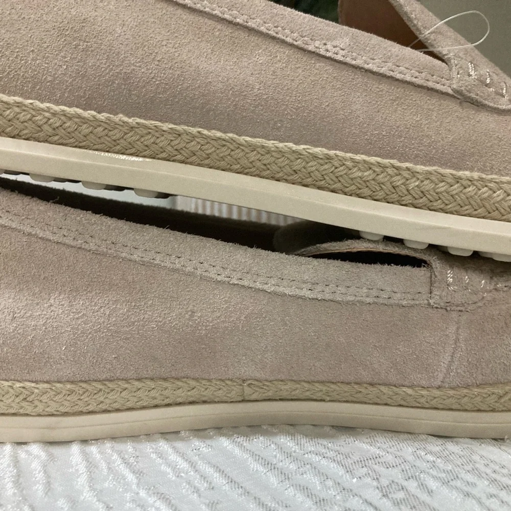 Marc Fisher Men's Taupe Suede Slip-Ons